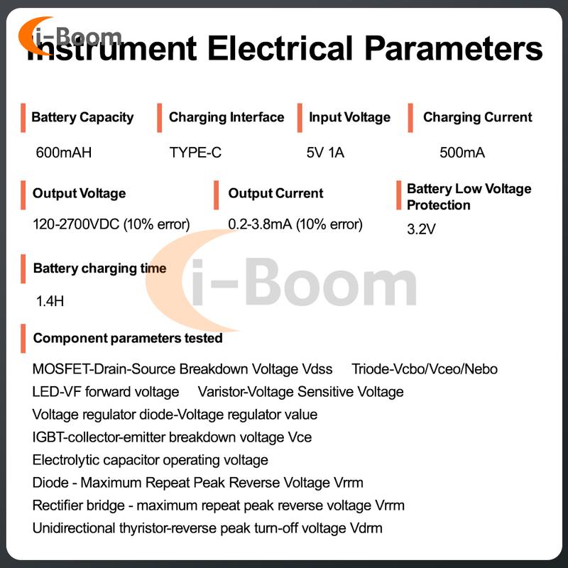 DC120V-2700V IGBT Withstand Voltage Capability Transistor Tester Diode MOS Triode LED Module Voltage Capability Test Instruments