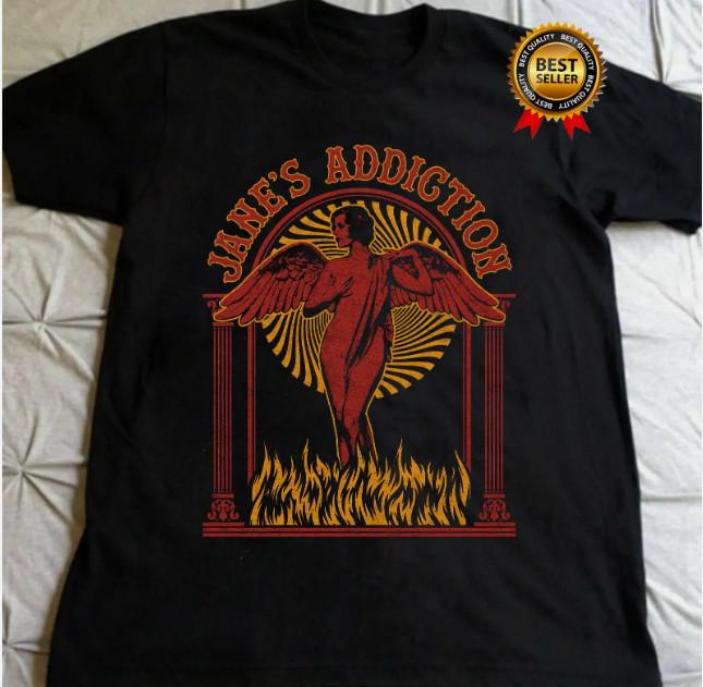 Janes Addiction Band Cotton Gift For Fan T-Shirt Black All Size Unisex