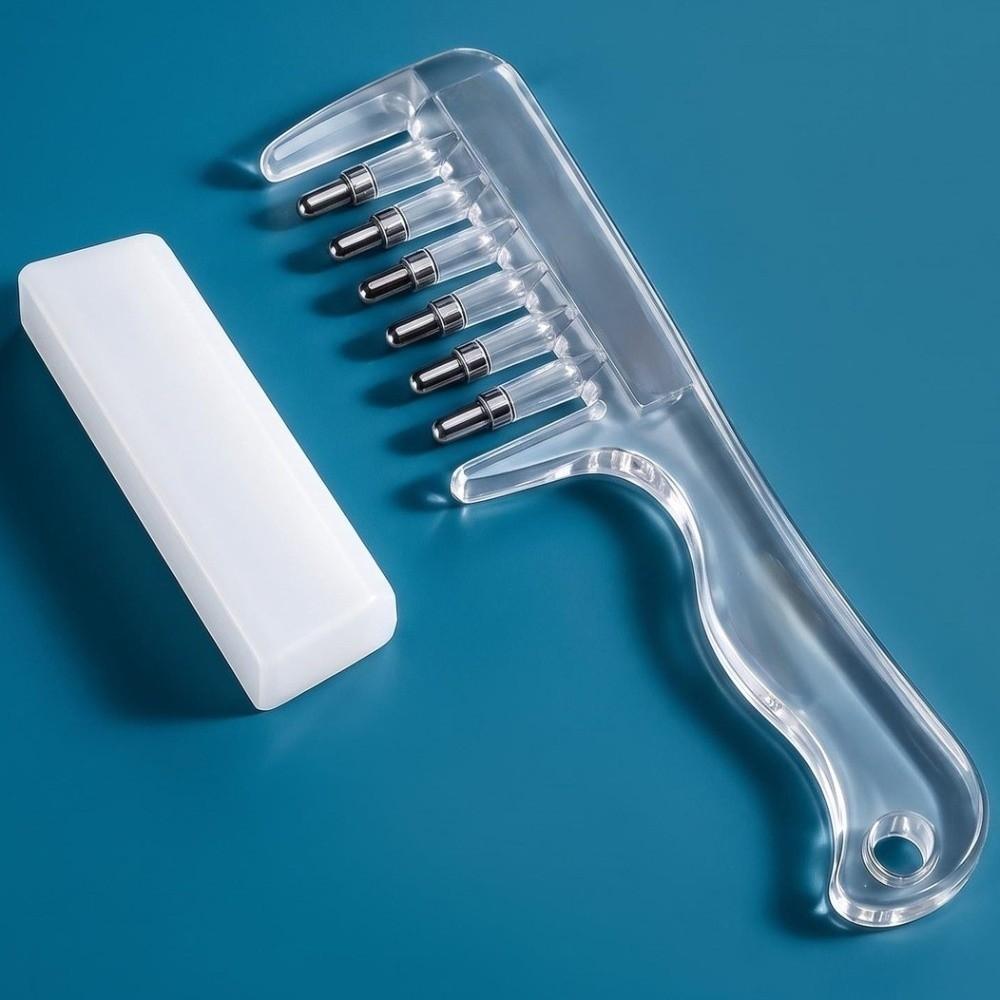 Multi-Function Mini Portable Head Applicator Anti-Frizz Massage Guide Liquid Comb Household