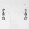 by Yumi CZ Highest Quality Zirconia 3 8mm [Produced Katsura] Earrings, Stones, Dangling, Popular, Large, Gorgeous, 6mm, 7mm, (Earrings)