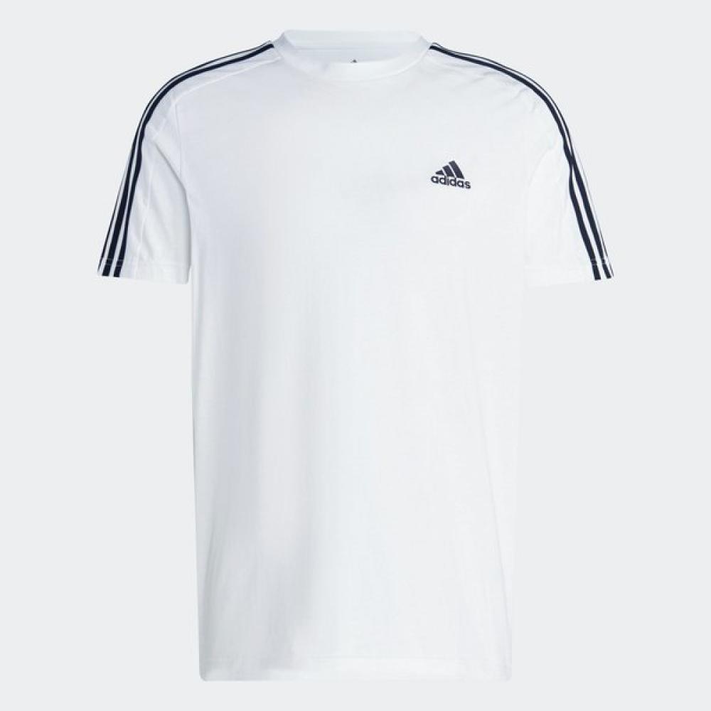 

Adidas Galleria Mens Sportswear Essential Single Jersey 3s Short Sleeve Tee WHITE/XL