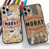 m-Morat For iPhone 17 Air 16 15 14 13 12 11 Pro Black Soft Cover Phone Case