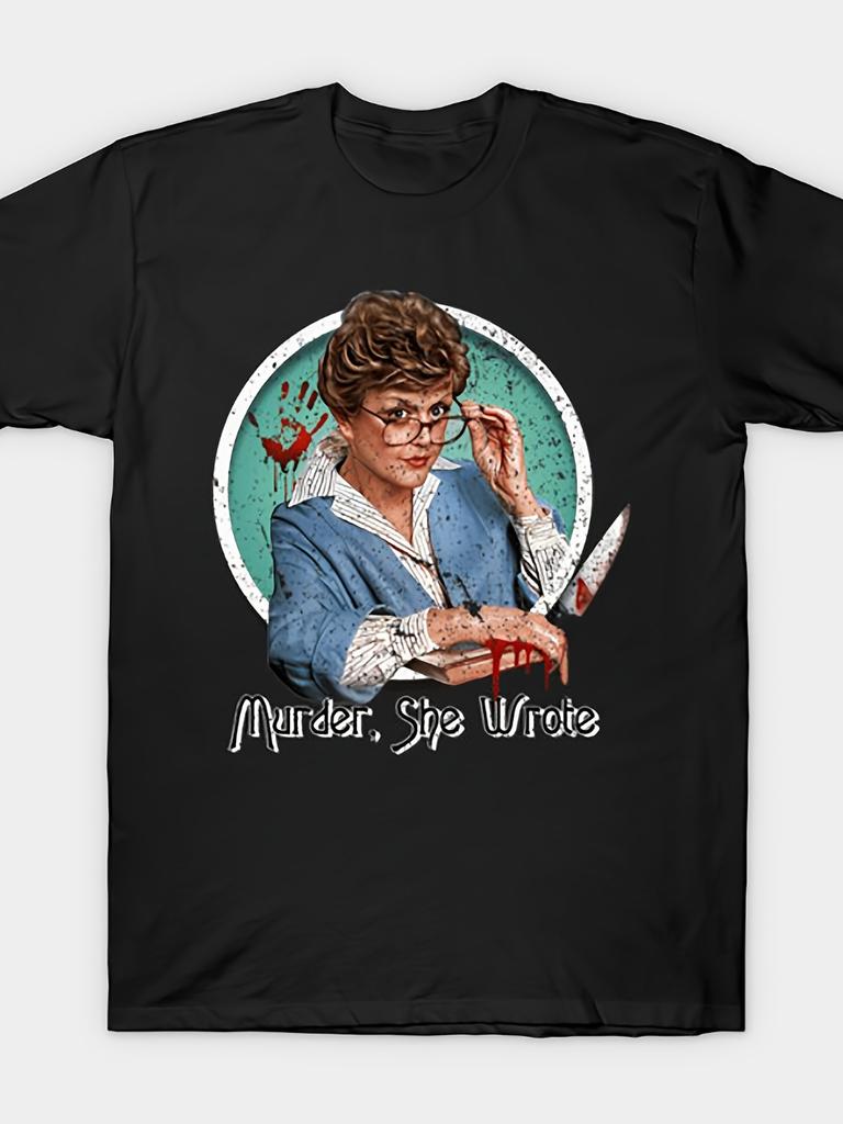 Murder She Wrote T-Shirt A Very Nice Christmas Gift Valentine'S Day Gift Graphic Short Sleeve Men's T-shirts for Summer Unisex