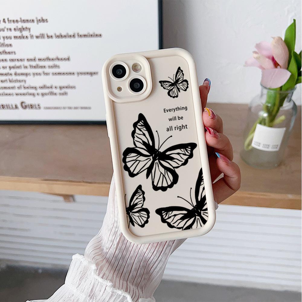 

Line Butterfly Suitable for Apple 16 Mobile Phone Case New Iphone15promax Cartoon 13 Personality 17 Women s Anti Fall iphone17