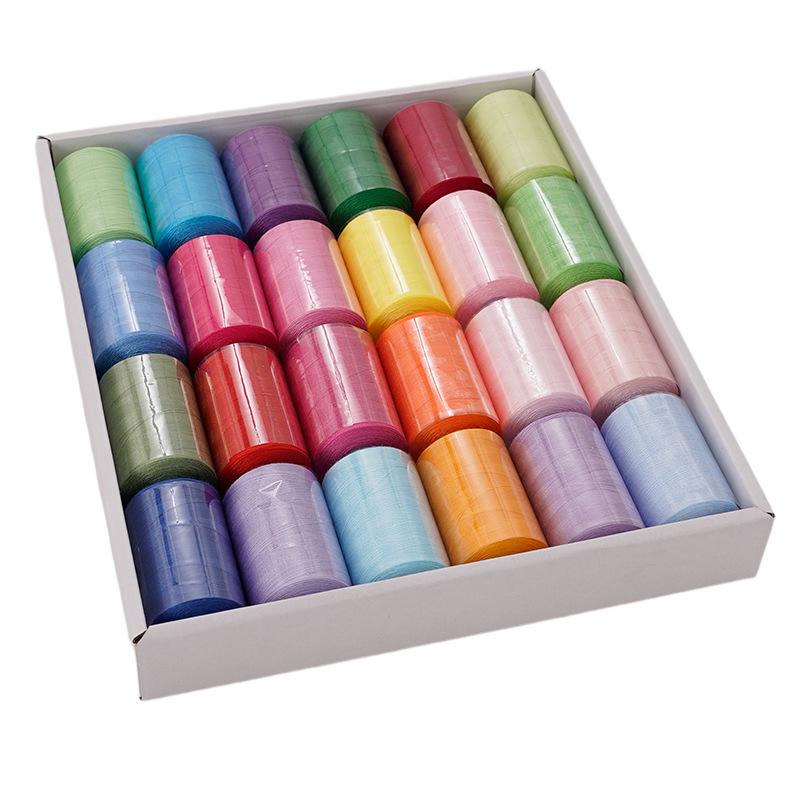 24-Spulen Polyester Haushaltsnähgarn-Set, 1000 Yards, Farben anpassbar