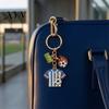 Football Fan Gift Peripheral Keychain, Jersey Keychain with Alloy Enamel Color, Lightweight Portable Sports Accessory