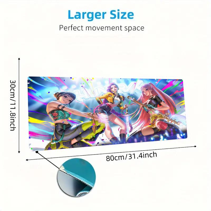 K-Pop Shadow Legends Color Mouse Pad Large Gaming Table Cushion Non-slip Laptop Tablet Big Mousepad XXL Mat Mini PC Playmat With Lock edge