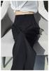Summer 2025 Women's High-Waist Slim Fit Ice Silk Wide-Leg Pants