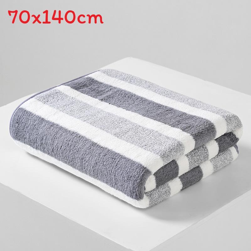 Bath Towel Wrap Coral Fleece Thick Large Absorbent Home Use For Face And Body