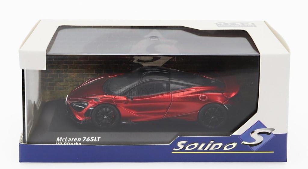 Solid McLaren 1/43 Scale Diecast Model Car McLAREN 765LT V8 BITURBO 2020 (Red) [Parallel Import]