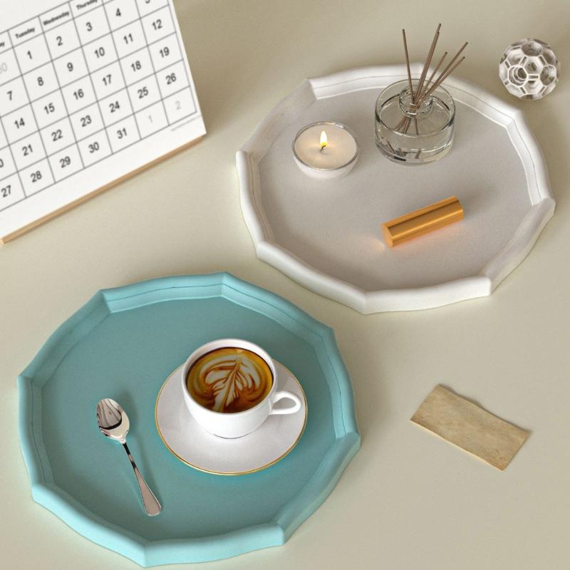 Octagonal Silicone Plate Mold Container Moulds for Crafting Decorative Trays Jewelry Dishes Resin Casting Projects