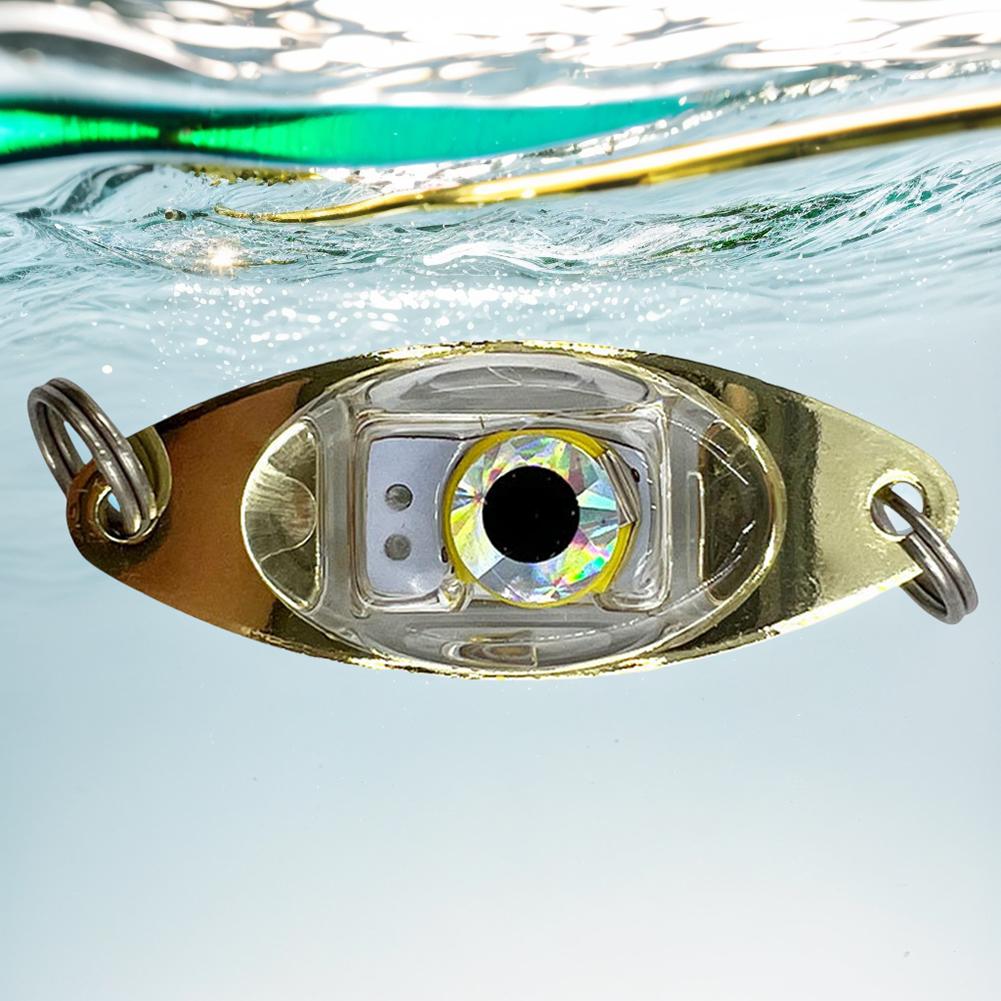 LED Fishing Lure Light Fishing Bait Lamp Battery Operated Fish Attracting Light Underwater Flashing Light Fishing Accessories