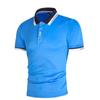 Sommer Herre Søm Kontrastfarge T-skjorte Herre Sport Mote Kortermet Casual Rød og Svart POLO Skjorte