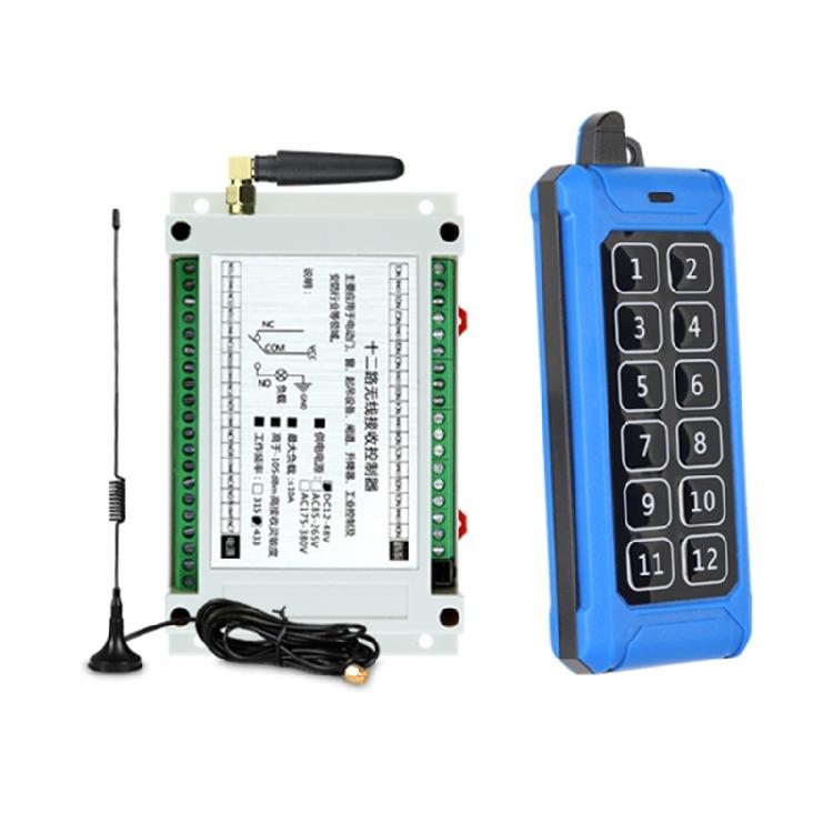 Remote Control Wireless Switch 85V-380V 12 Way Relay Receiver 12CH Transmitter