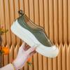 Spring and Autumn New Leather Single Shoes Medium Leather Shoes Beef Tendon Soft Sole Comfortable Casual Deep Mouth Women's Shoes