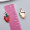 Red Cherry & Apple Fruit Pendant for DIY Jewelry: Bracelets, Earrings, Keychains