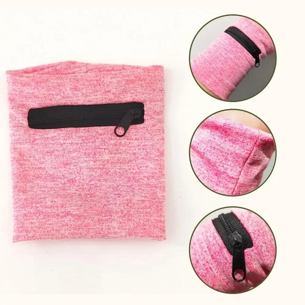 Wristband Wallet Wristband with Zipper for Running Walking Hiking Cross-Fit Wrist Wallet Pouch Key Card Storage Bag