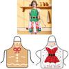 Christmas Holiday Waterproof Oilresistant Apron With Creative Fun Patterns For Adults And Kids