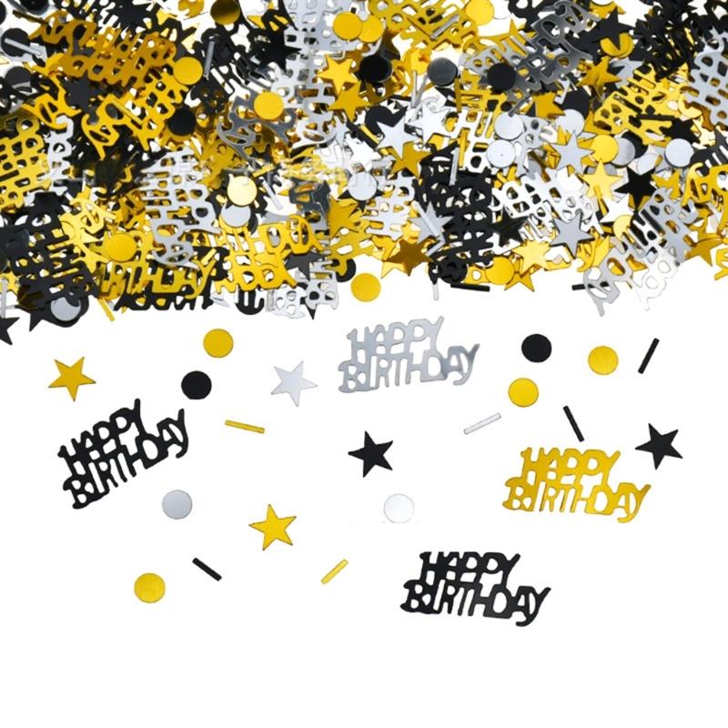 Zartes Geburtstagsfeier Konfetti Gold Tischdekoration Konfetti Glanz Tischkonfetti Große Menge