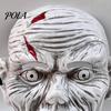 Realistic Zombie Mask Horror Halloween Mask, Full Face Breathable Eye & Nose Vents, Comfortable for Adults Adjustable Strap Adults, Scary Costume
