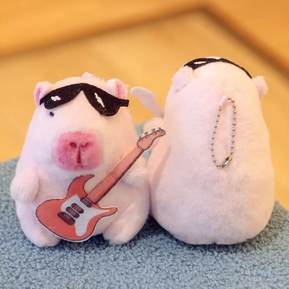 Kawaii Multicolor Capybara Doll Kapibala 10-13cm Water Dolphin Doll Birthday Gift Soft Plush Toy Car Couple