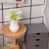 Mini Vase And Flowers 1:12 Scale Vase Miniature Tiny Table Centerpiece Flower Vase for Doll Mansion Living Room Decor
