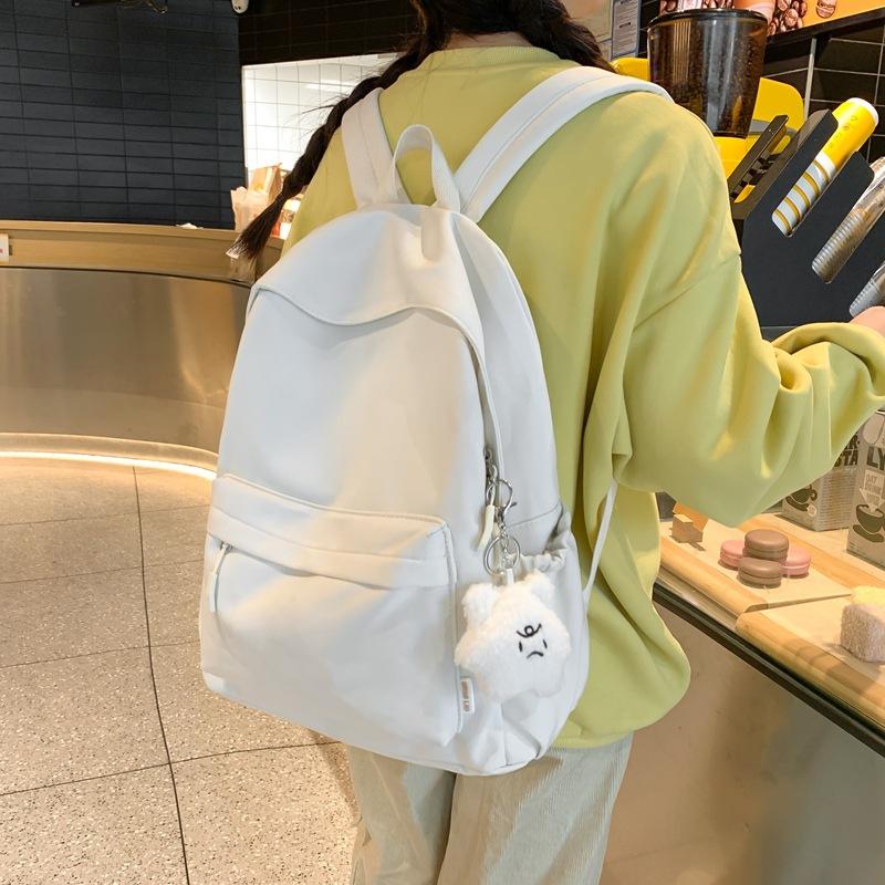 Schultasche weiblich koreanische Version High School College-Student einfach einfarbig Campus große Kapazität männlich trendiger Rucksack Ins Reise-Rucksack