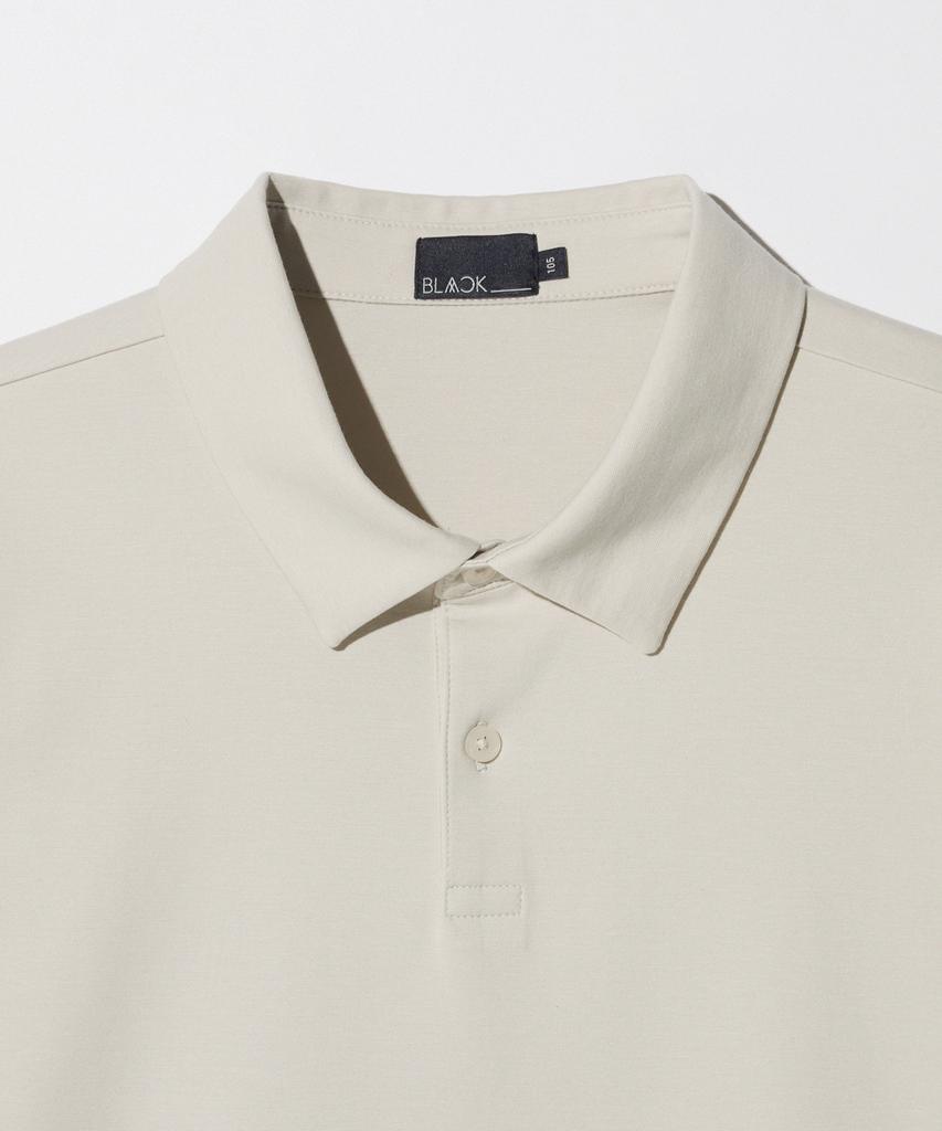 STCO Supima Cotton Collared Short Sleeve T-Shirt_Beige (Semi-Oversized Fit)_Stswb87Nsd