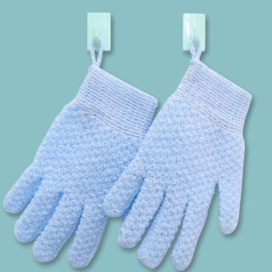 1 Pair Exfoliating Bath Scrub Gloves Double-Sided Design Gentle Deep Exfoliation Skin Care Scrubbing