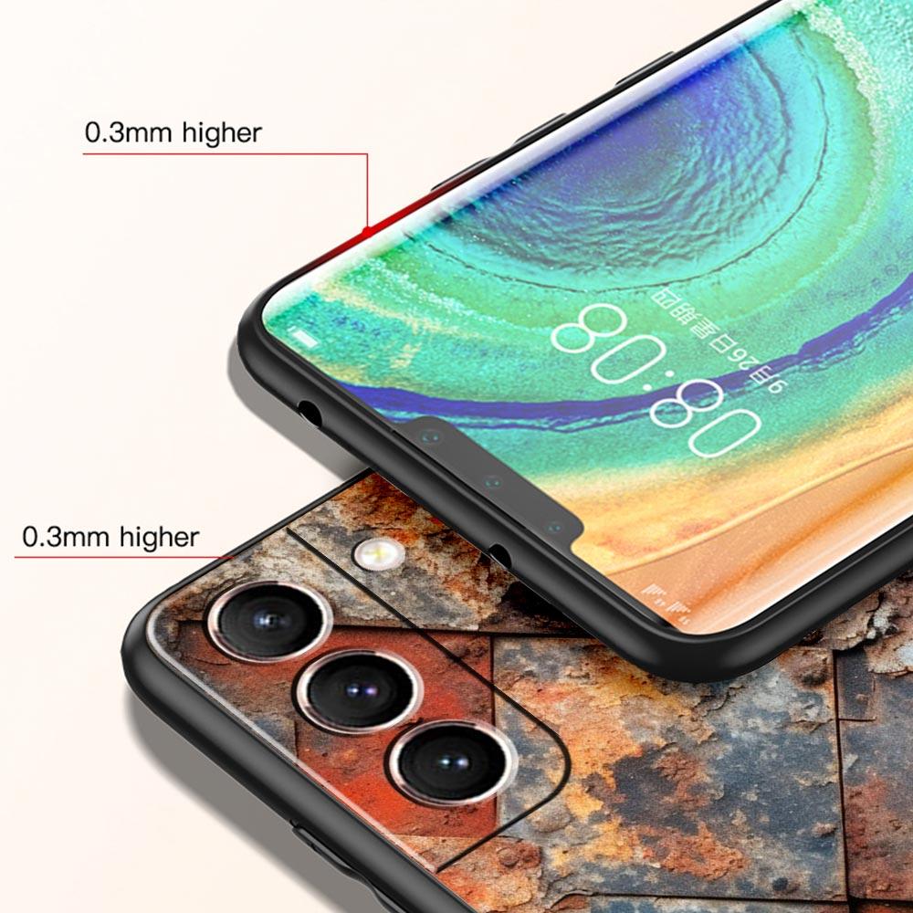 Vintage Industrial Style Rusty Phone Case Cover for Samsung Galaxy S25 S24 S23 S22 S20 S21 FE Ultra S25Edge S10 Plus 5G Soft TPU