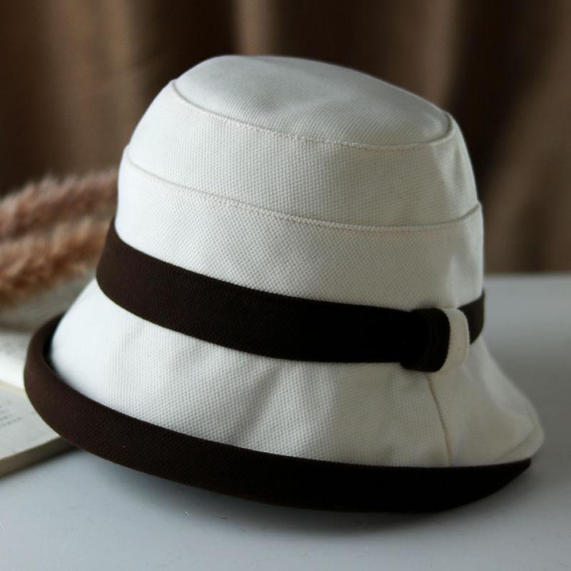 Fisherman's Hat Women's Simple and Versatile Hat Outdoor Travel Sun Shading Solid Color Fashionable Big Head Circumference Basin Hat