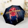 Ombrello Personalizzato con Nome Lamine Yamal Compatto da Viaggio Automatico Robusto con 8 Stecche Pieghevole Design Durevole da Portare Ogni Giorno Elegante
