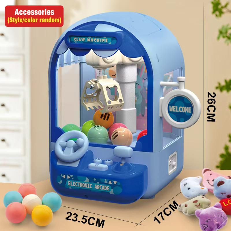 Большая claw machine, огни, музыка, шарик, автомат с конфетами, плюшевая игрушка, автомат с вращающимися яйцами, игрушки для мальчиков и девочек, семейная игра, подарки