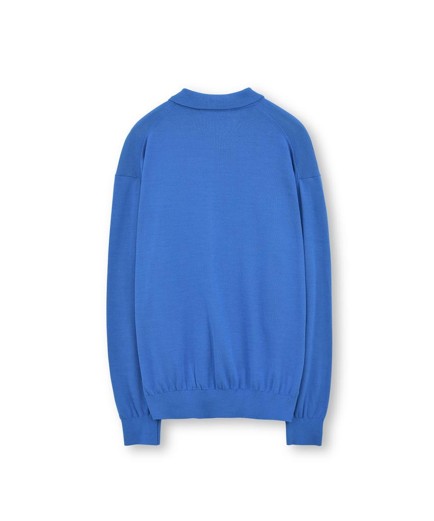 Brownyard Collared Cardigan, Blue