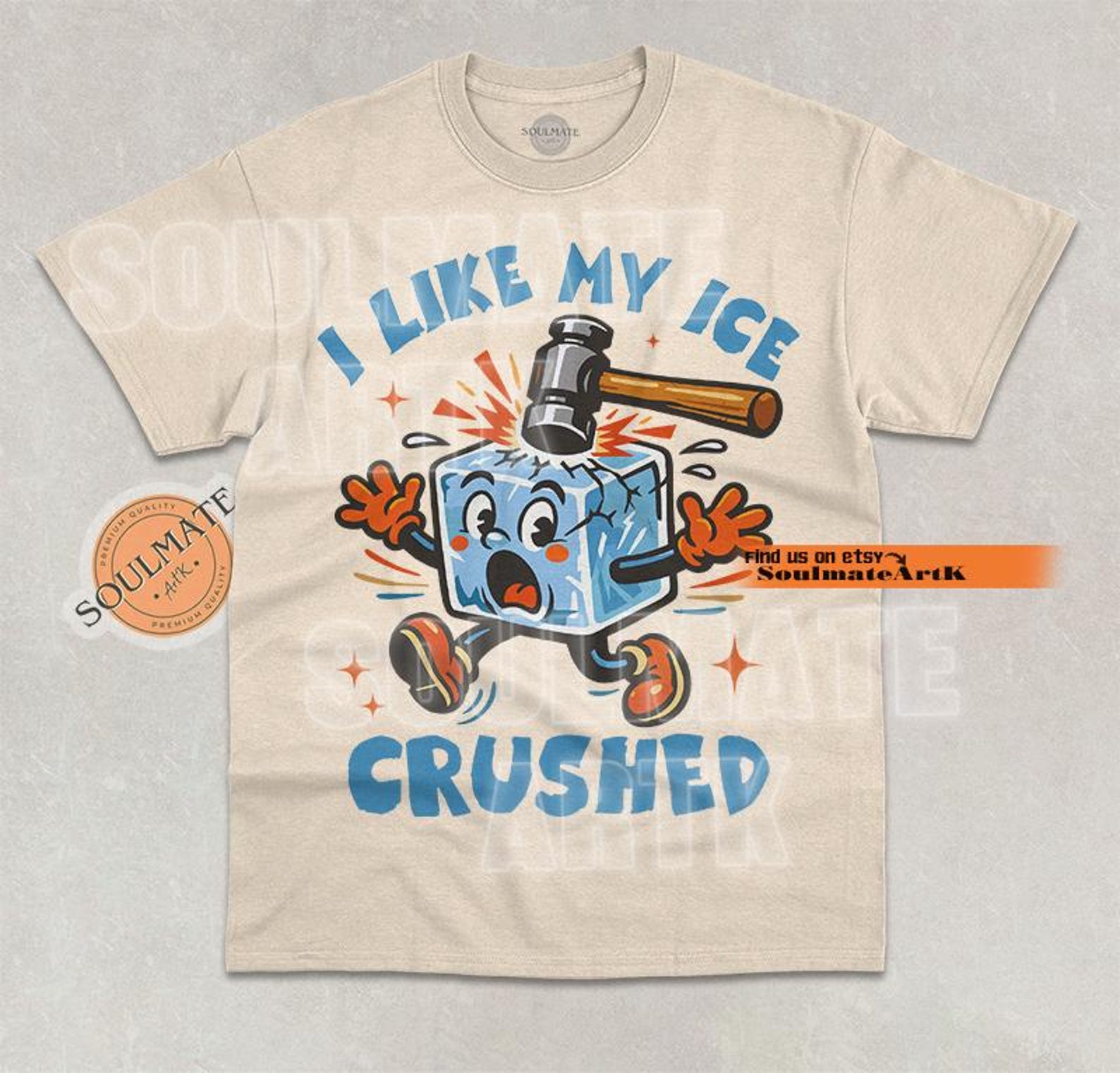I Like My Ice Crushed Shirt, Funny Patriotic Tshirt, Crushed Ice Joke T-shirt, Hilarious T-shirt, Unisex Graphic Tee 3XL