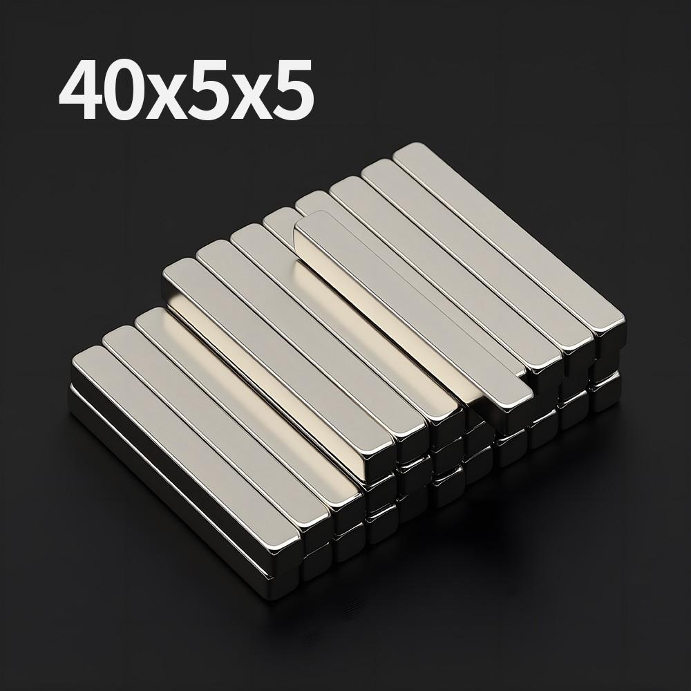 40x5x5mm Potente Magnete al Neodimio N35 NdfeB Magnete Permanente Blocco Super Forte Magneti da Frigorifero Fai da Te