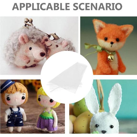 Wakauto Needle Felting Pad 3pcs White Wet Net Felting Handmade DIY Nylon Mesh Cloth Felt Needle Netting Felting Tool for Home Handwork Crafts