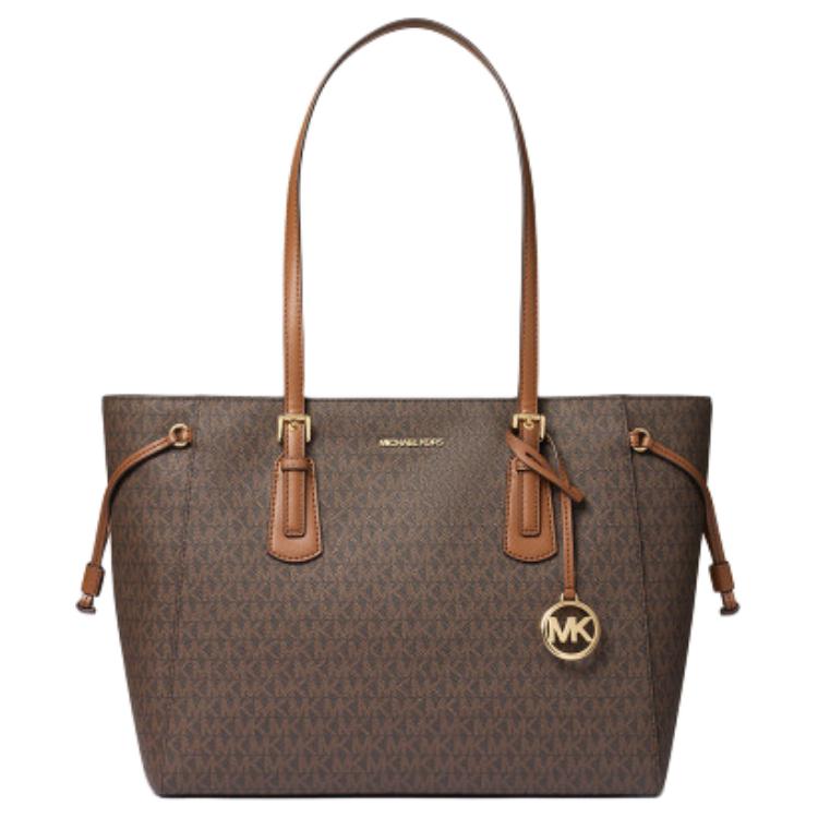 

Michael Kors Voyager Daily Commuter Tote Bag Women tote Dark-Brown Acorn 35R6GV6T7B-BROWN Basic Set (Bag+Dust Bag)