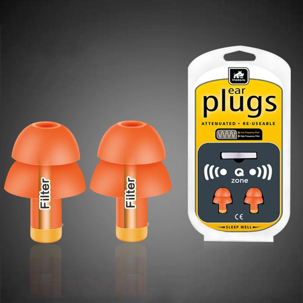 

Звукоізоляційний фільтр Беруші Силіконові антишумні беруші Інструмент Захист вух Унісекс помаранчевий