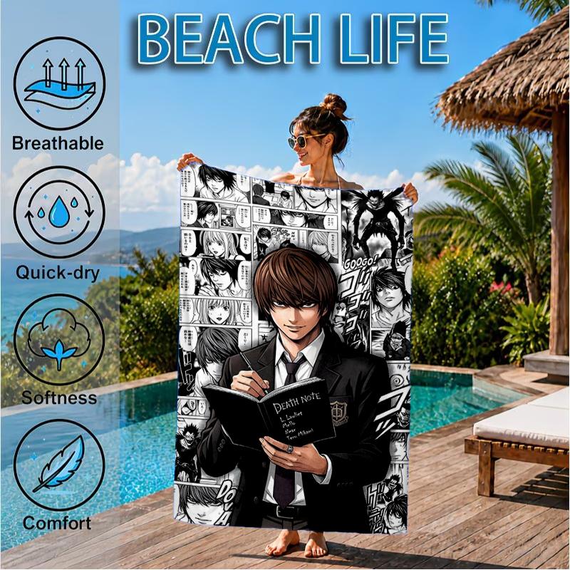 Death King And Apple Beach Towel, Super Soft Microfiber, Perfect Gift for Her/Him, Birthday, for Pool, Beach, Travel, Decor Beach Party