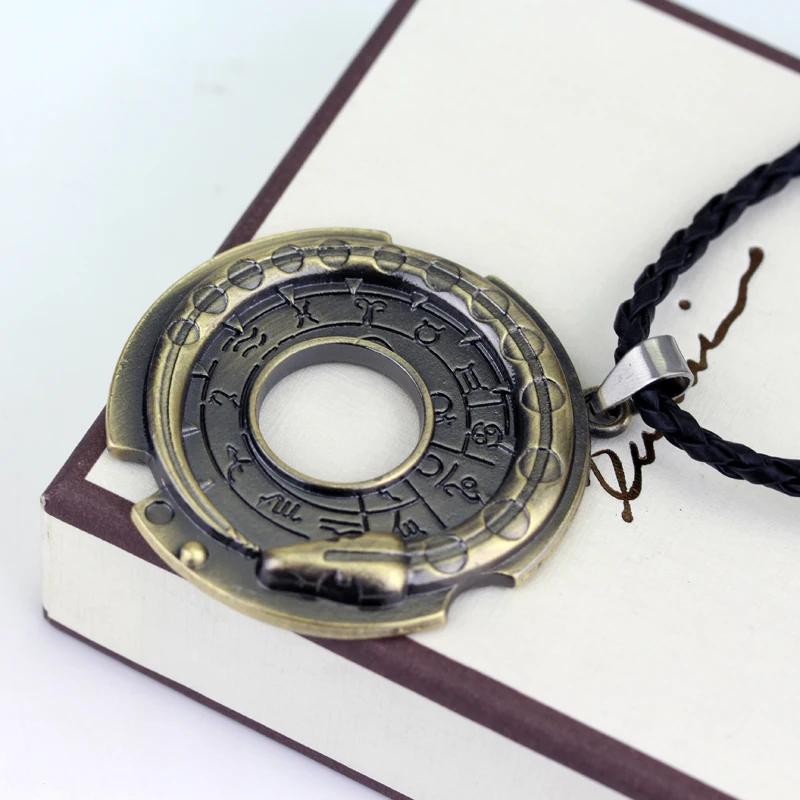 Thai Amulet Snake Eat Tail Necklace Pendant Zodiac Retro Vintage Protect Charm Talisman Powerful Wealth Success Health Luck Jewelry Buddhism