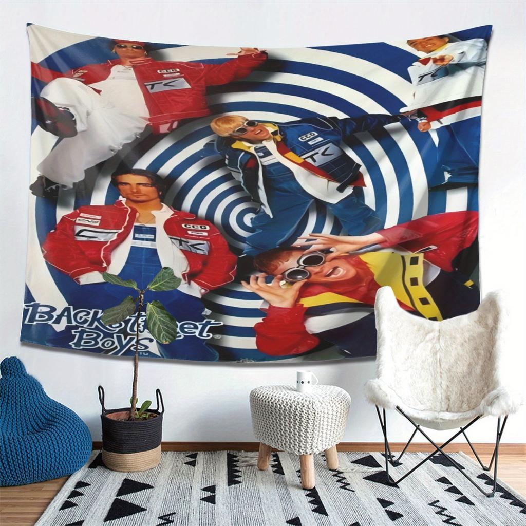 Backstreet Boys Retro Poster Tapestry  Celebrate 90s Pop Icons and Nostalgic Vibes  Perfect for Bedroom Living Room Decor