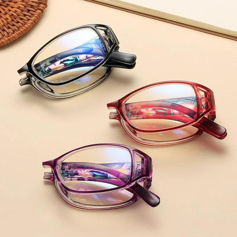 New Folding Presbyopic Reading Glasses Anti-blue Light Glasses Portable Presbyopic Glasses Elegant PC Eyewear for Men Oculos