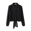 Navigare Women's Lightweight Long-Sleeve Solid Blouse