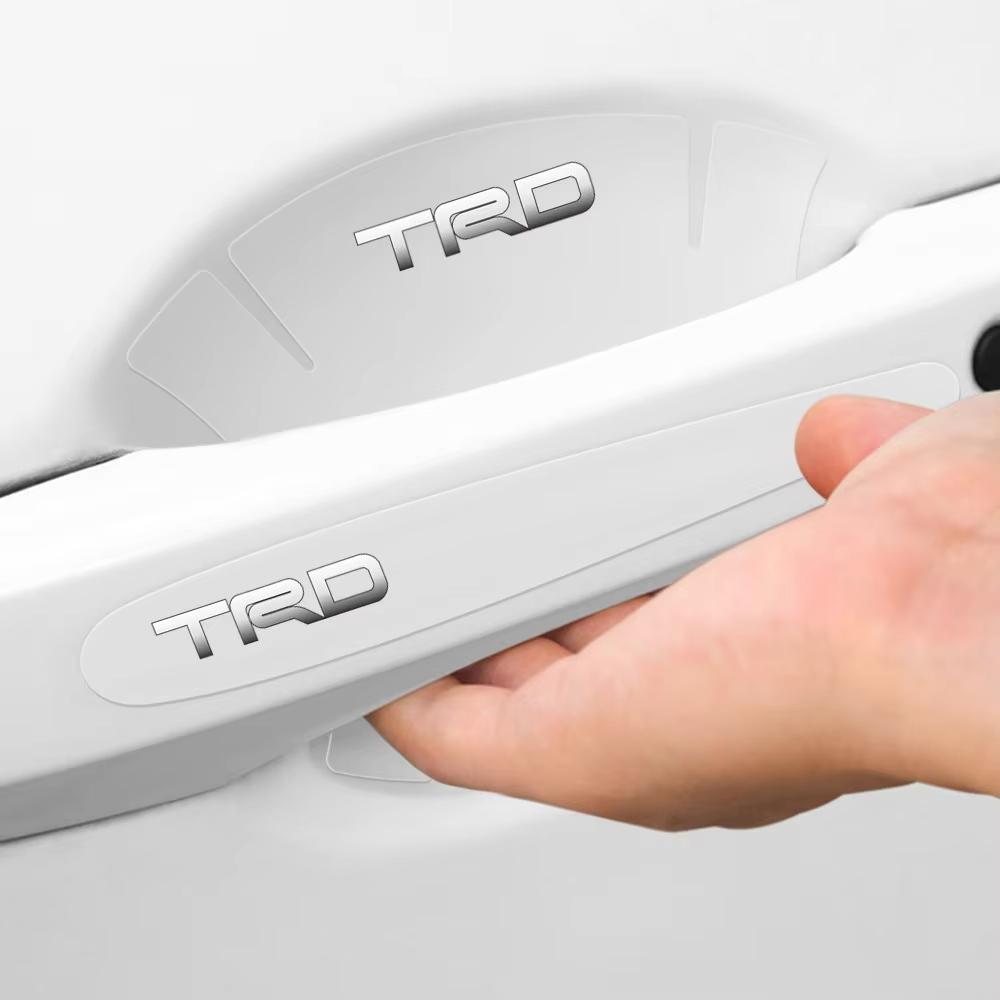 Transparente Auto-Türgriff-Schale Schutzfolie Türschalen-Logo-Aufkleber für Toyota Corolla Cross Chr Rav4 Crown Avensis Aygo Raiz