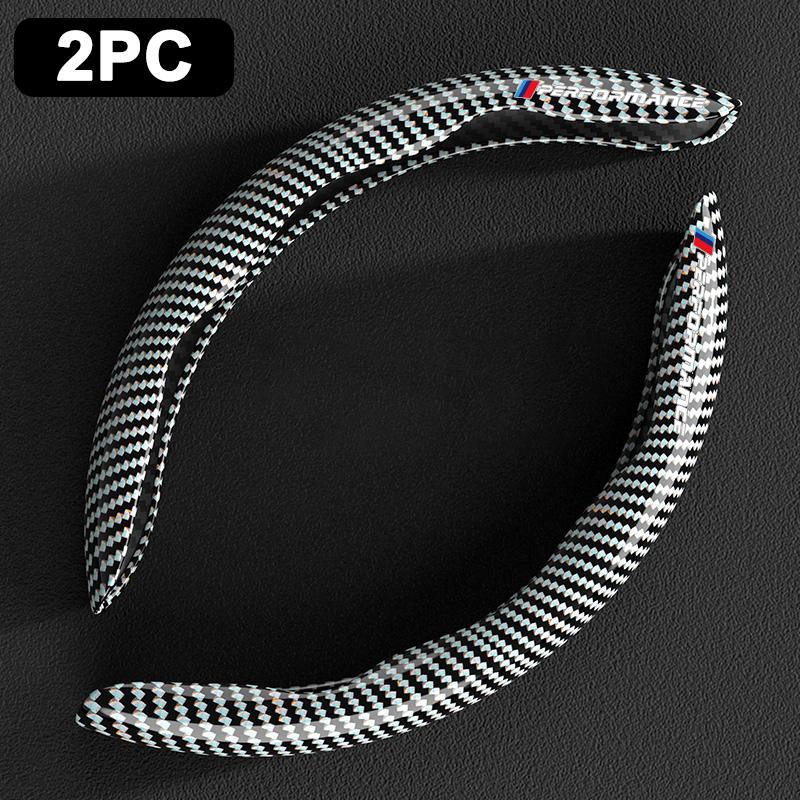 2pcs Carbon Fiber Car Non-Slip Steering Wheel Cover Accessories For BMW M Performance F20 F40 F22 F30 E90 F32 F06 F07 F46 E60 M5
