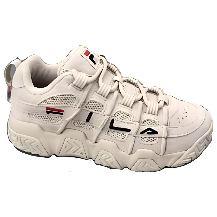 FILA Fusion Buster Comfortable Lightweight Shock Absorbing Durable Breathable Low Top Basketball Shoes Women sneaker Beige T12W323209QOM
