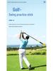 Golf Swing Trainer Rubber Practice Stick