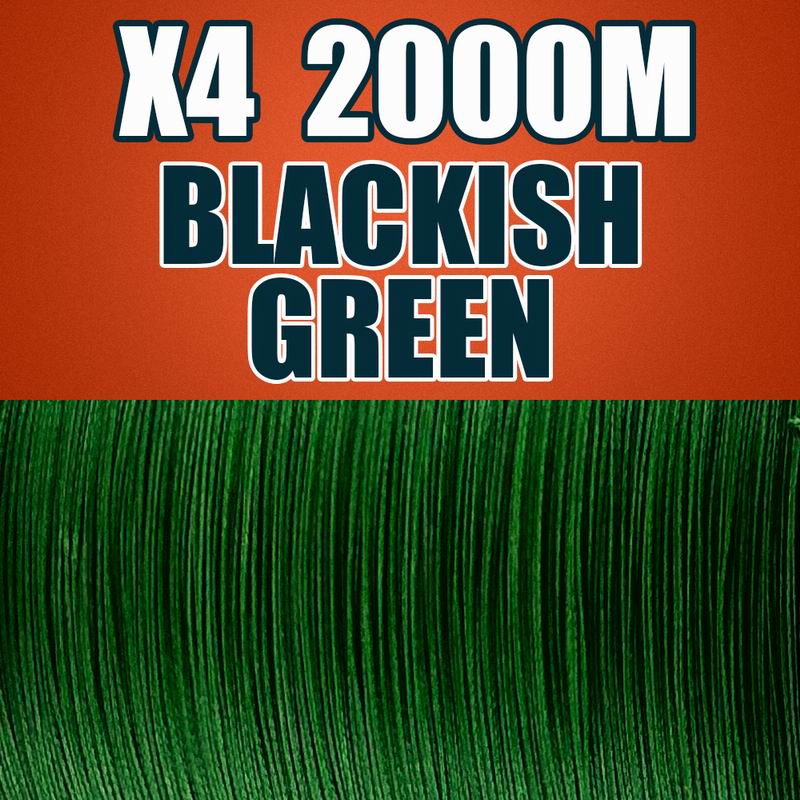 Super Strong 2000M 4-Stand Braided Fishing Wire 100% PE Multifilament Jig Fish Line for Stream Lake River