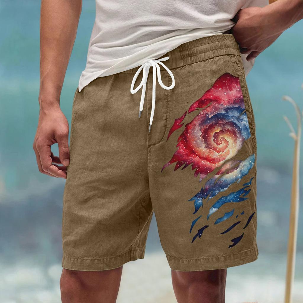 Men's Summer Large Casual Loose Sports Pants Beach Shorts